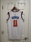 New York Knicks Jalen Brunson  11 Basketball Jersey White