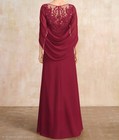 Jj   s House Claresa 291093 Burgundy Mother Of The Bride Dress Size Us 4 New 
