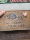 B116- Rare Original Mann Knot Klipper Jersey Pattern Wood Axe Crate 12 X 6 5 X 6