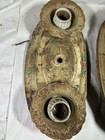 Vintage Antique Metal Art Deco Victorian Ceiling Light Fixture Lot Of 2 Salvaged