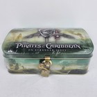 Disney Pirates Of The Caribbean On Stranger Tides Metal Coin Bank Lock   Keys