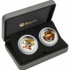 2013   wealth   Wisdom   Year Of The Snake 2 Coin Proof Set  0044 1500 Lunar