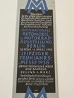 Wwii German Third Reich Bookmark 1938 Leipzig Trade Fair Art Deco Book Mark