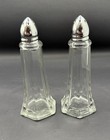 Vintage And Elegant  Tower Style Glass Salt And Pepper Shaker Set