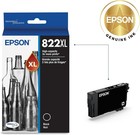 2 Pack Genuine Epson 822xl Black High Capacity Ink Cartridges T822xl120-s