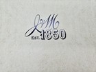 Johnston   Murphy J m 1850 Brown Leather Portfolio Padfolio Organizer Striped