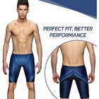Men s Swim Jammers Quick Dry Blue Swimsuit Professional Training Trunks S-xl New