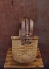 Antique Handwoven Fisherman Rice Gathering Basket