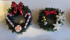 Dollhouse Doll House Miniature Holiday Christmas Wreath Set Of 9 Plus Extras