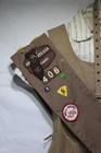 Vintage 1970s Girl Scout Brownie Uniform  Sash  Belt And Pins