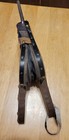 Vintage Handmade Wood Leather Embossed Copper Brass Nozzle 12  Fireplace Bellows