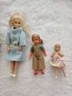 Vintage Lot Of 10 Dollhouse Dolls Man Grandpa Girl Boy Baby Kids Miniature