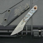 Edc 4 5    Full Tang 440c Steel Tactical Fixed Blade Neck Knife With Kydex Sheath