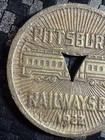 1922 Pittsburgh Pennsylvania Railways Company Token Good For One Fare  98b