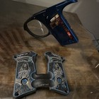 Blue Hybrid Lady Grips With Pm6 Trigger Frame And Board 
