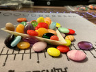 Czech Glass Flat Oval Beads In Bead Mix Assorted Sizes  100 