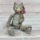 Wmg Anthropomorphic Cat Shelf Sitters Dangling Arms Legs Tail Resin Figures 2004