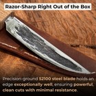 Yakut Knife Hand Forged Bushcraft Carving Knife 52100 Steel Leather Sheath