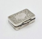 Antique Sterling Silver Tiny Pill Box Birmingham 1911