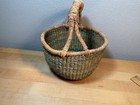 African Ghana Bolga Hand Woven Market Basket - 7 3 4   