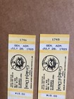 Grateful Dead- 2  Unused Tickets- July 28 1985 Frost Amphitheatre Unused
