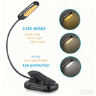 Flexible Rechargeable Led Book Light With 3 Light Modes Easy Clip Reading Lamp