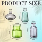 4 Pcs Stained Glass Hanging Vases Hanging Glass Planters Small Plant Terrariu   