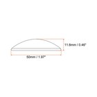 Transparent Glass Cabochons  20pcs 50mm Round Glass Dome Tiles  Clear