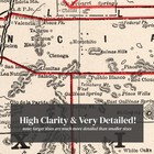 Old Map Of New Mexico 1893 - Vintage New Mexico Art