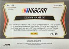 2025 Panini Select Nascar Racing 189 Denny Hamlin Orange Prizm   49         