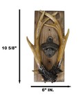 Ebros Rustic Western Stag Deer Antlers Bottle Cap Cast Metal Opener 10 75  High