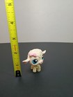  Littlest Pet Shop Authentic   186 Cream Pink Bow Lamb Blue Eyes Lps