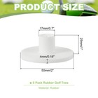 Rubber Golf Tee  5 Pack 1 Inch Golf Practice Tees Training Driving Range Tee    
