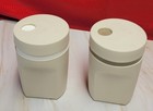 Vintage Tupperware Salt And Pepper Shakers Set Almond Beige 1471