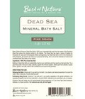 Best Of Nature Fine Grain Dead Sea Mineral Bath Salt - 5 Pound Bag