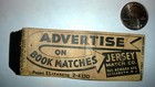 Rare Old Vintage  advertise On Book Matches  Matchbook made In Usa