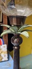Vintage Brass Palm Tree Hurricane Candle Holder Set Of 2 Huge 26 5 Inch India 