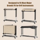 Adjustable Rolling Stand For Orff Instruments  With Locking Caster Wheels