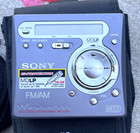 Vintage Sony Md Walkman Portable Minidisc Recorder Player Mz-g750 W  Case