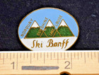 Banff Ski Area Canada Travel Souvenir Ski Lapel Pin