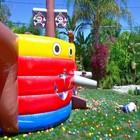 Jumporange Pirate Ship Inflatable Water Slide Playset For Kids With Air Blower