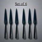 Hand-forged Iron Spearheads Set-6  Medieval Viking Spear Tips  Reenactment
