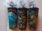 Jurassic World Rebirth 3 Cups 3d   3 Toppers Dinos New Movie Cinema Cinemex 2025