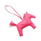 Hermes Rodeo Gm Bag Charm Agneau Milo Leatehr Pink Rose Mexico Used Women