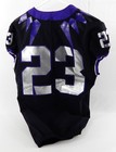 Texas Christian Tcu Horned Frogs  23 Game Used Black Jersey Football Np R 40 5