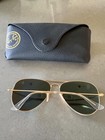 Ray-ban Rb3025 Green blue Polarized Lens Gold Metal Frame Sunglasses