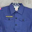 Boy Scouts Of America Cub Scout Webelos Shirt Youth Medium Navy Blue Nwt 84092