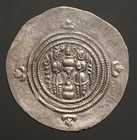 S-623   Sasanian   Khusru Ii 590-628ad   Ar Drachm   Shy Mint   Year 35  Beauty 