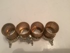 Vtg  Sam Fink Hollywood Regency Gold Filigree 4 Tube Lipstick Holder 1960 s