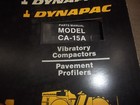 Dynapac Ca-15a Vibratory Compactor Parts Manual Book Catalog S n 1651-up